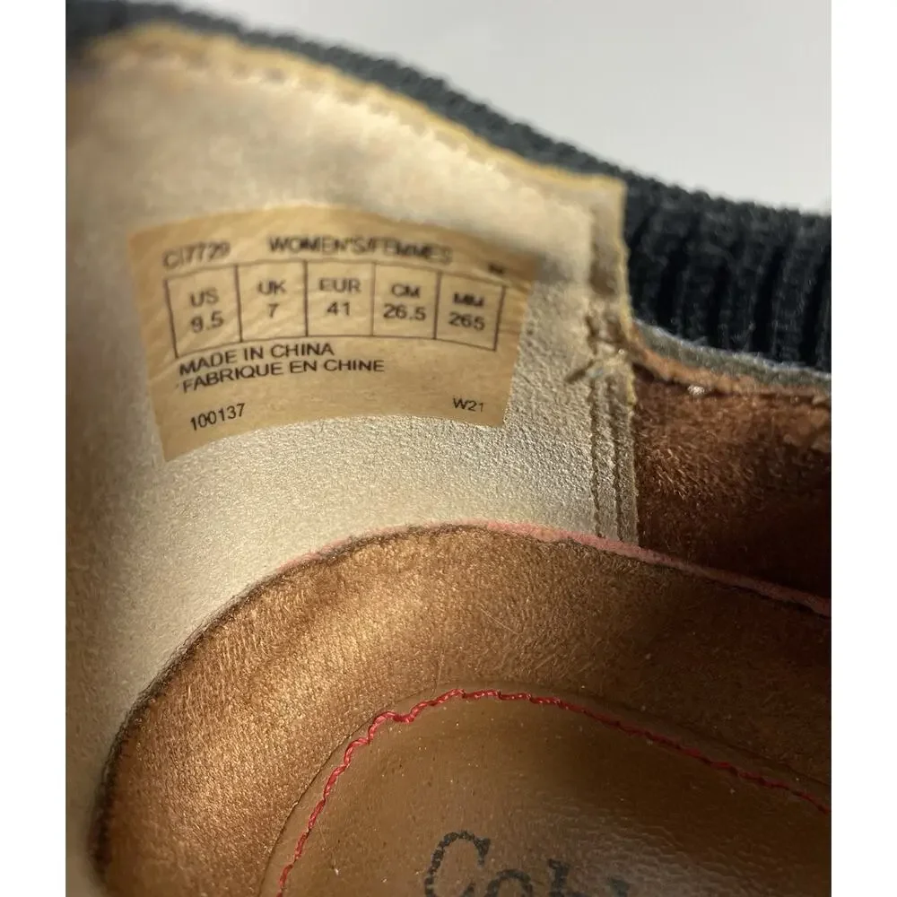 Cobb Hill Shoes Womens 9.5 Skylar Bungee Sneaker C17729 Gray w/ Black Comfort